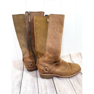 Teva DE LA Vina Dos Tall Boots‎ Bison Delavina Waterproof Leather 6.5